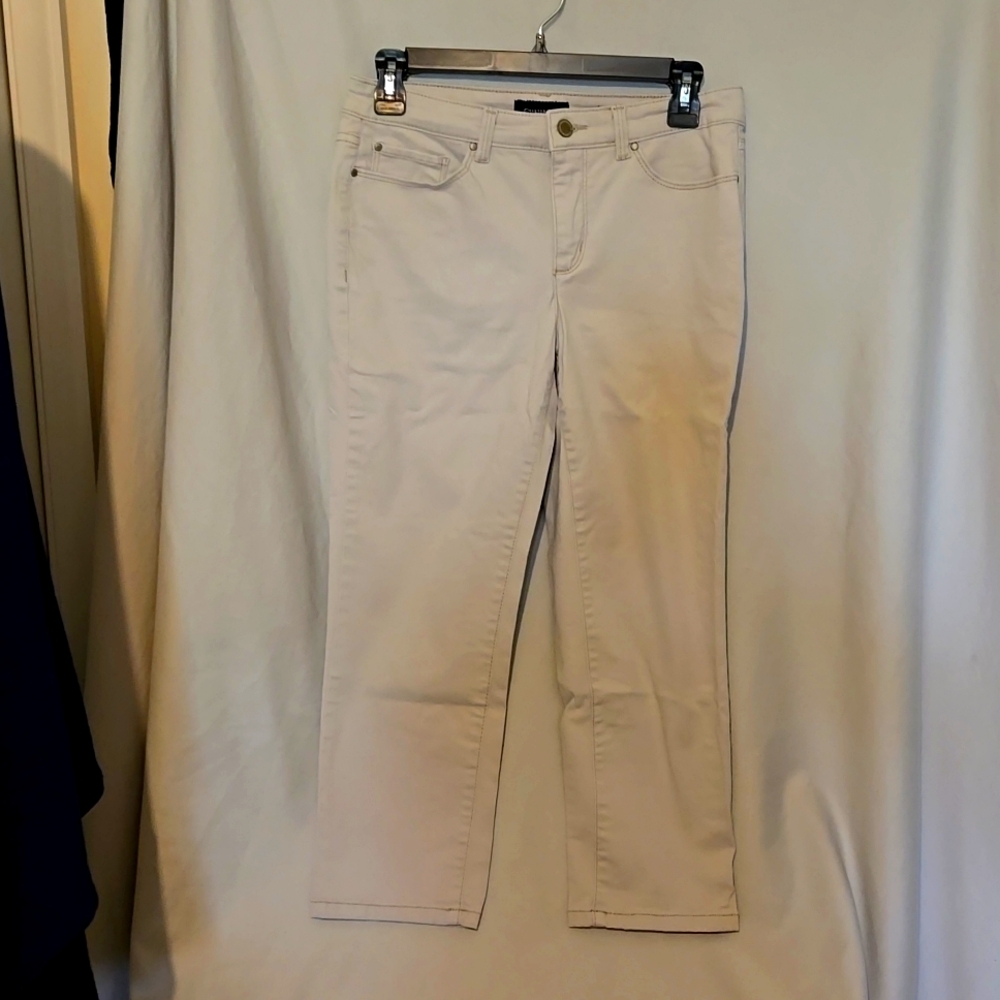Charter Club Tan lightweight slimming 5 pocket cotton capri pants